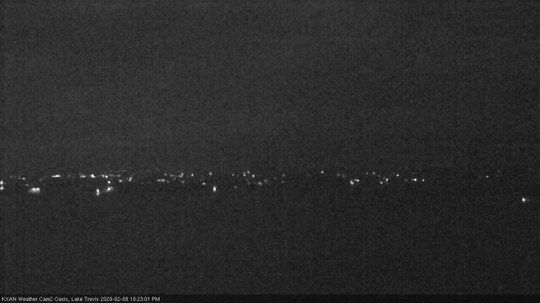 Lake Travis webcam, February 8, 2020 10:25 PM CT