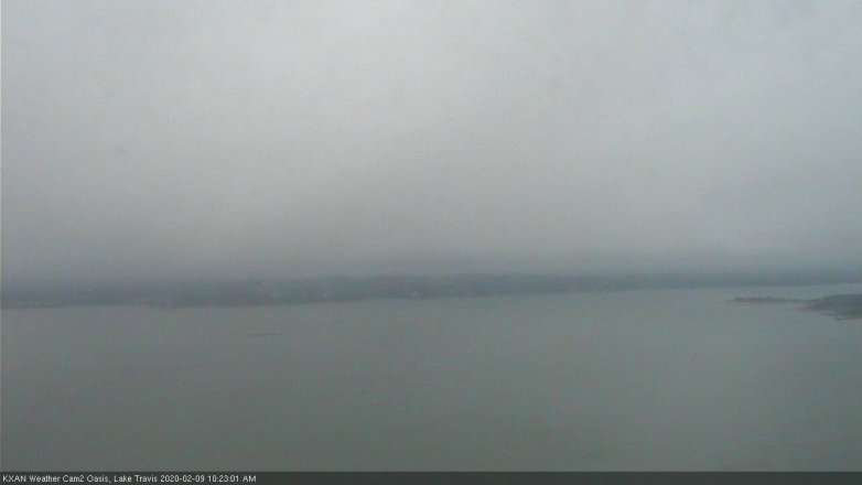 Lake Travis webcam, February 9, 2020 10:25 AM CT