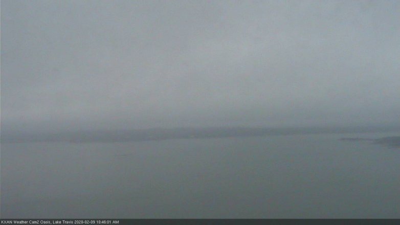 Lake Travis webcam, February 9, 2020 10:45 AM CT