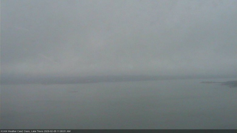 Lake Travis webcam, February 9, 2020 11:00 AM CT
