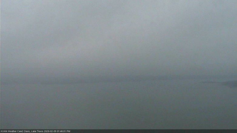 Lake Travis webcam, February 9, 2020 1:45 PM CT