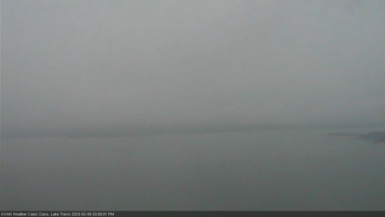 Lake Travis webcam, February 9, 2020 3:00 PM CT