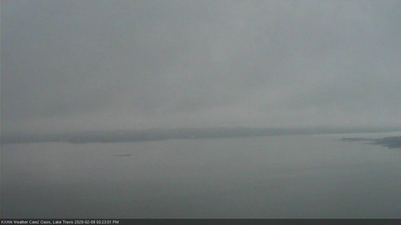 Lake Travis webcam, February 9, 2020 3:25 PM CT