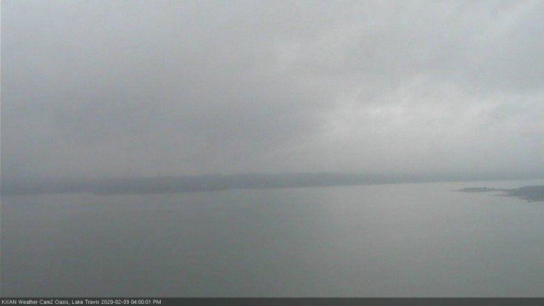 Lake Travis webcam, February 9, 2020 4:00 PM CT