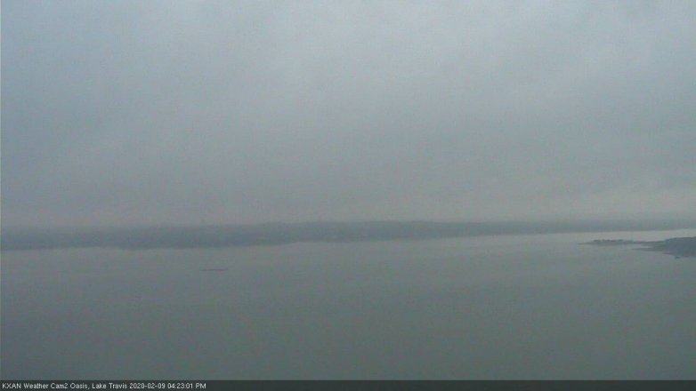 Lake Travis webcam, February 9, 2020 4:25 PM CT