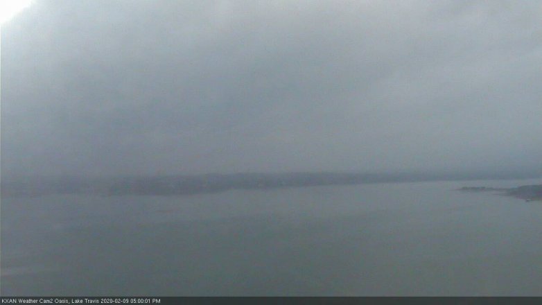 Lake Travis webcam, February 9, 2020 5:00 PM CT