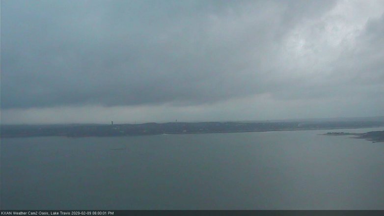 Lake Travis webcam, February 9, 2020 6:00 PM CT