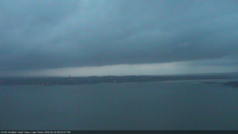 Lake Travis webcam, February 9, 2020 6:25 PM CT