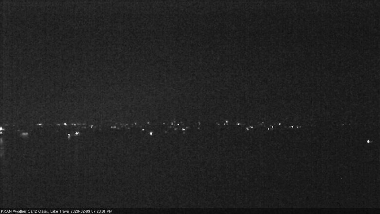 Lake Travis webcam, February 9, 2020 7:25 PM CT