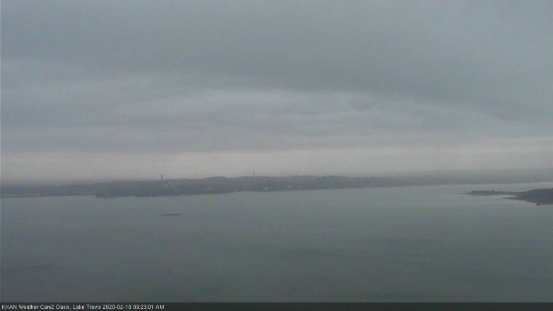 Lake Travis webcam, February 10, 2020 9:25 AM CT