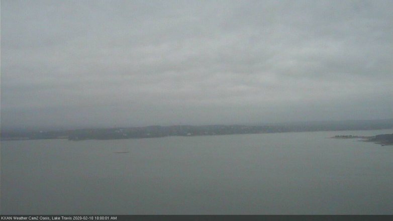 Lake Travis webcam, February 10, 2020 10:00 AM CT
