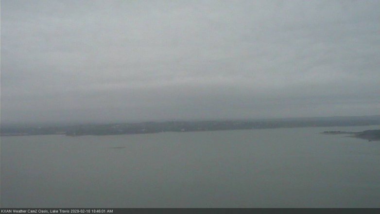 Lake Travis webcam, February 10, 2020 10:45 AM CT