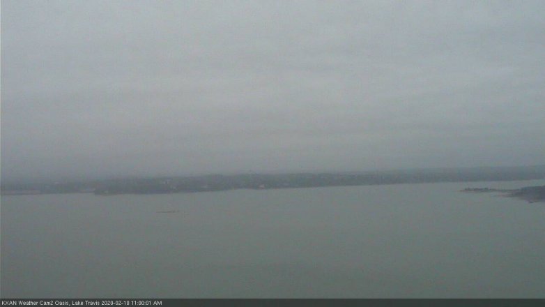 Lake Travis webcam, February 10, 2020 11:00 AM CT