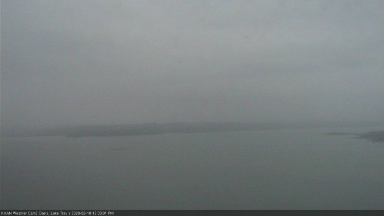 Lake Travis webcam, February 10, 2020 12:00 PM CT