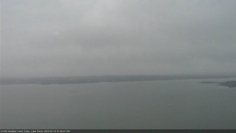 Lake Travis webcam, February 10, 2020 1:00 PM CT