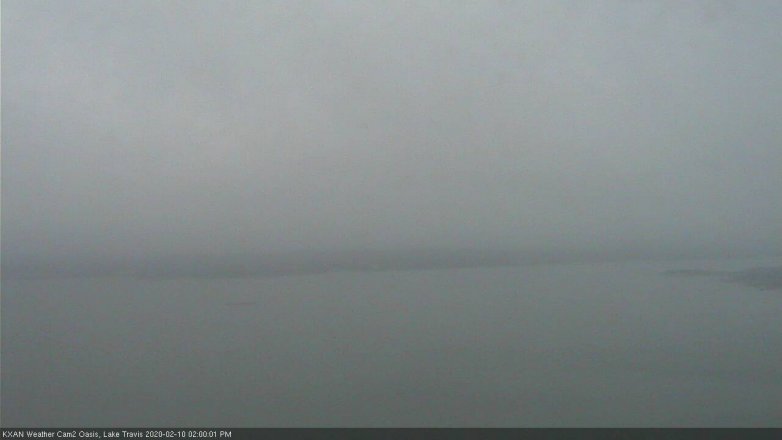 Lake Travis webcam, February 10, 2020 2:00 PM CT