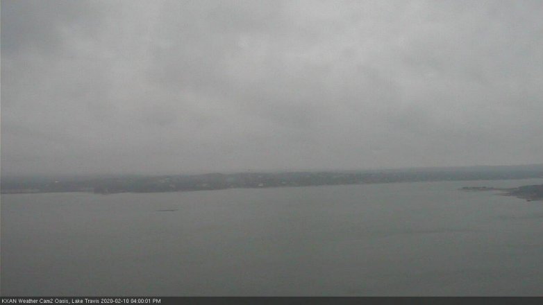 Lake Travis webcam, February 10, 2020 4:00 PM CT