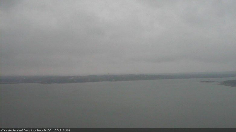 Lake Travis webcam, February 10, 2020 4:25 PM CT