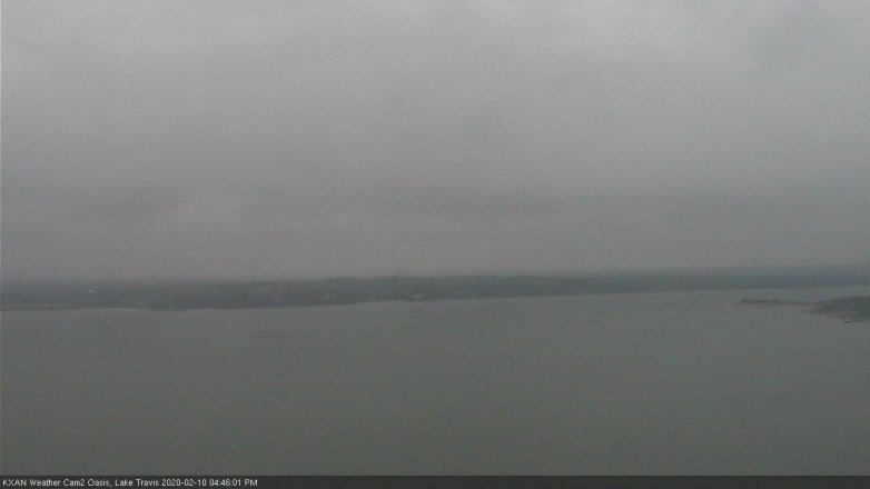Lake Travis webcam, February 10, 2020 4:45 PM CT