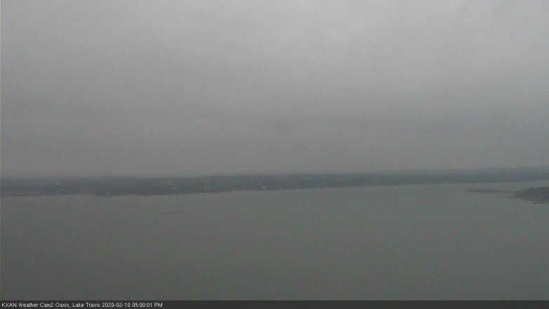 Lake Travis webcam, February 10, 2020 5:00 PM CT