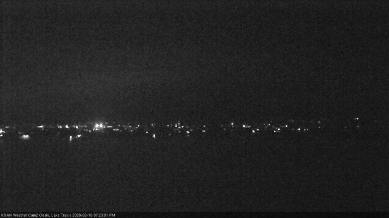 Lake Travis webcam, February 10, 2020 7:25 PM CT