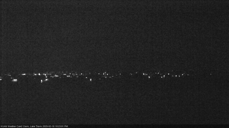 Lake Travis webcam, February 10, 2020 10:25 PM CT