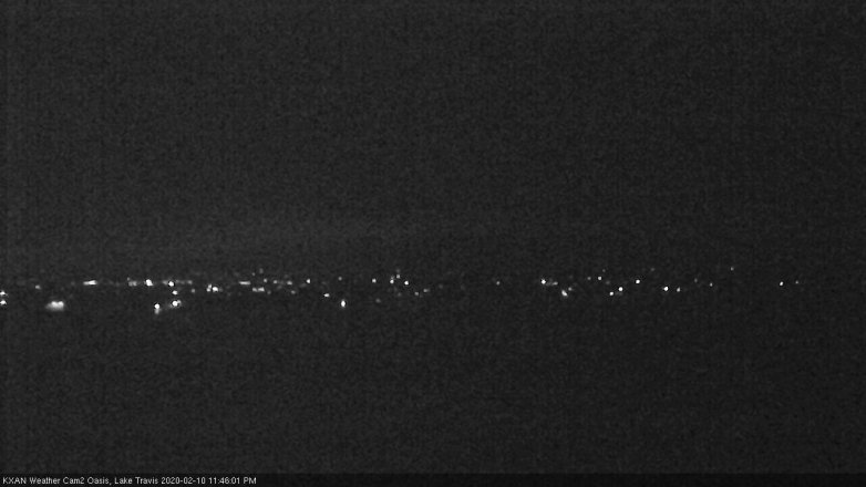 Lake Travis webcam, February 10, 2020 11:45 PM CT