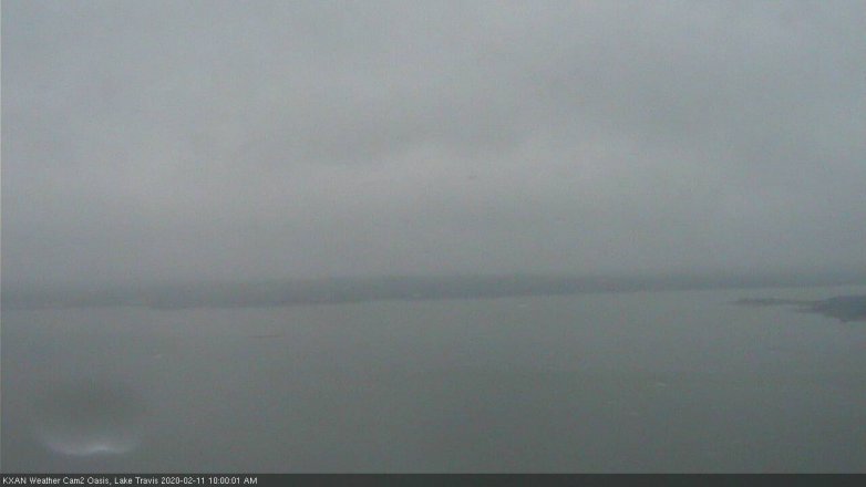 Lake Travis webcam, February 11, 2020 10:00 AM CT