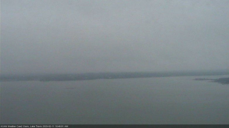 Lake Travis webcam, February 11, 2020 10:45 AM CT
