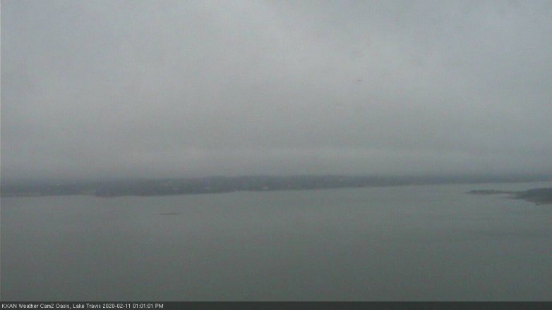 Lake Travis webcam, February 11, 2020 1:00 PM CT
