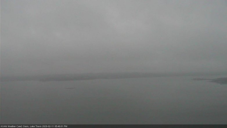 Lake Travis webcam, February 11, 2020 5:45 PM CT