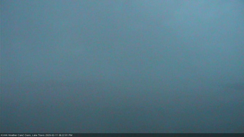 Lake Travis webcam, February 11, 2020 6:25 PM CT
