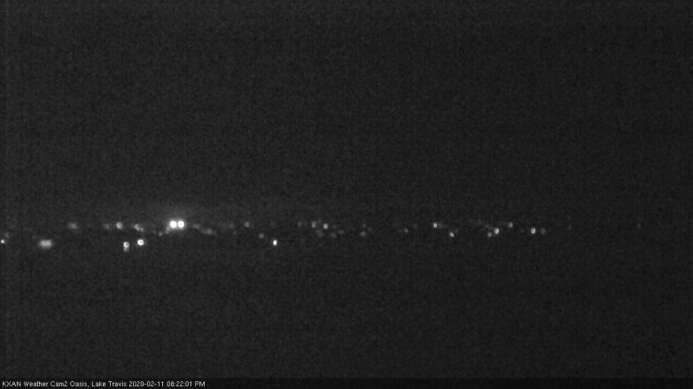 Lake Travis webcam, February 11, 2020 8:25 PM CT