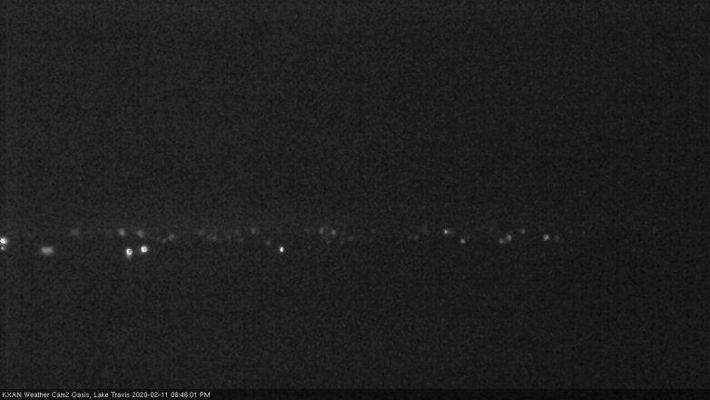 Lake Travis webcam, February 11, 2020 8:45 PM CT
