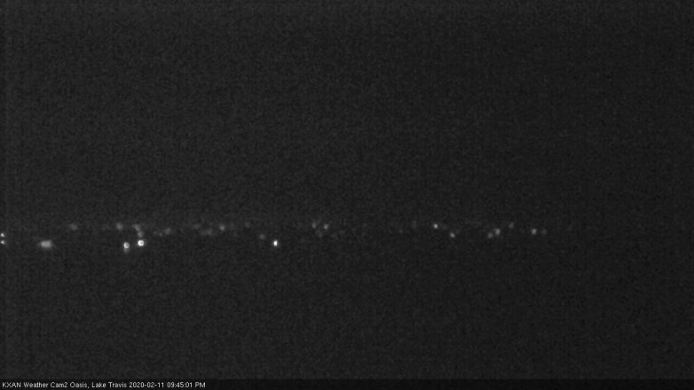Lake Travis webcam, February 11, 2020 9:45 PM CT
