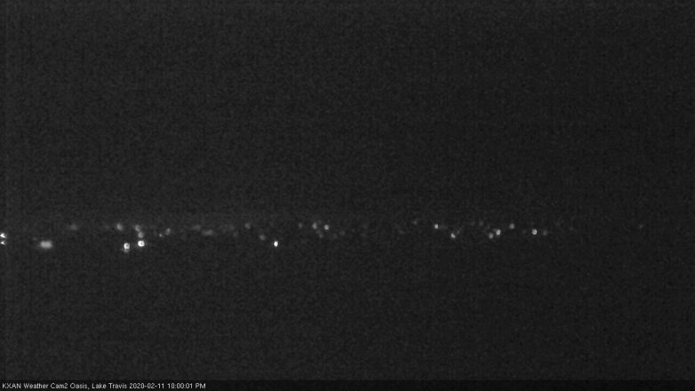 Lake Travis webcam, February 11, 2020 10:00 PM CT
