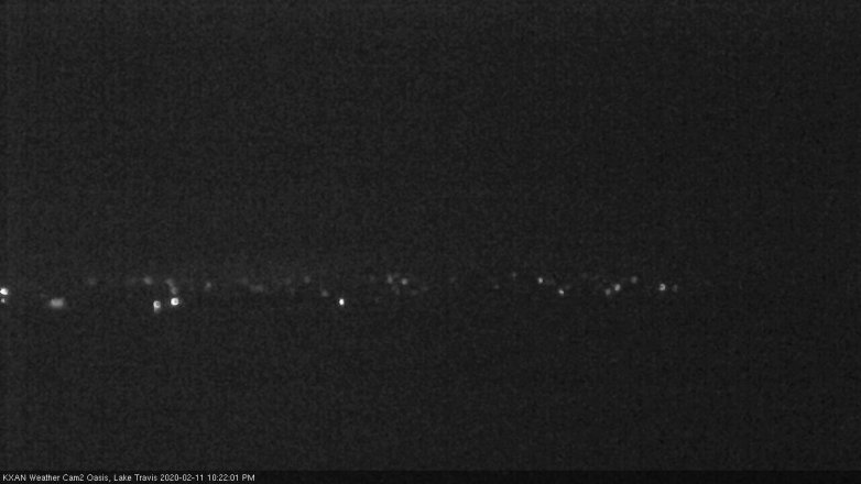Lake Travis webcam, February 11, 2020 10:25 PM CT