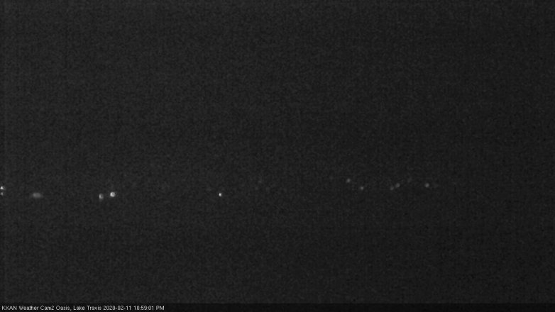 Lake Travis webcam, February 11, 2020 11:00 PM CT