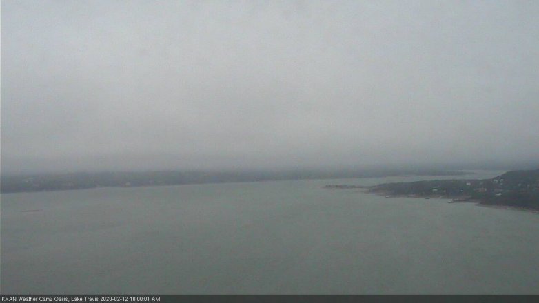 Lake Travis webcam, February 12, 2020 10:00 AM CT