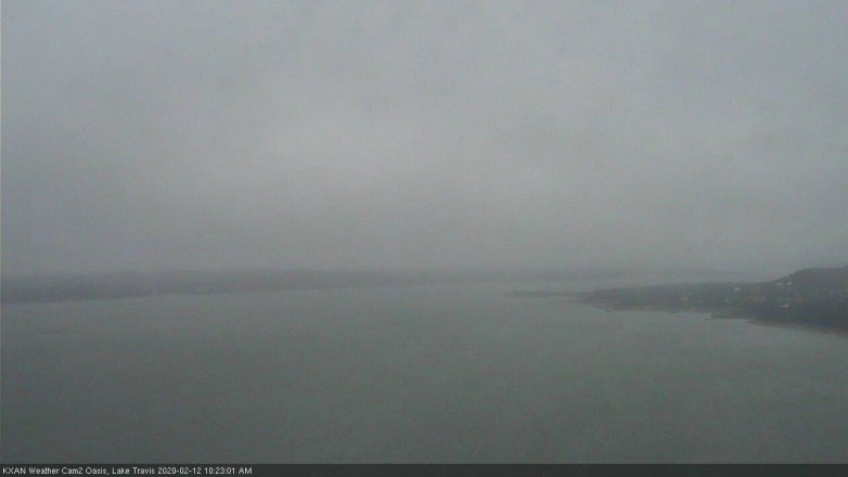 Lake Travis webcam, February 12, 2020 10:25 AM CT