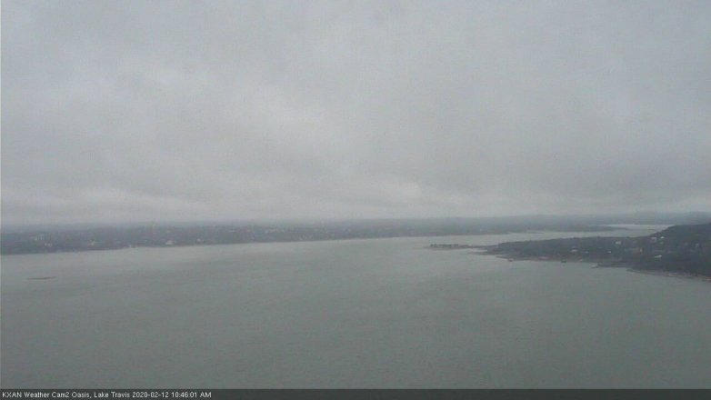 Lake Travis webcam, February 12, 2020 10:45 AM CT