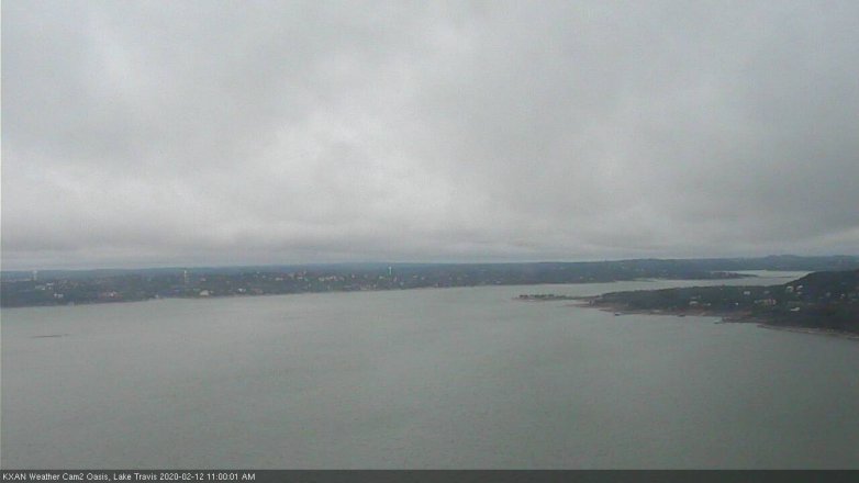 Lake Travis webcam, February 12, 2020 11:00 AM CT