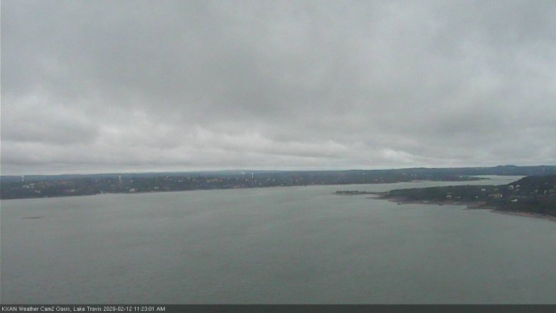 Lake Travis webcam, February 12, 2020 11:25 AM CT