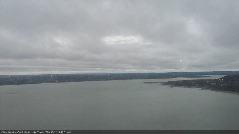 Lake Travis webcam, February 12, 2020 11:45 AM CT