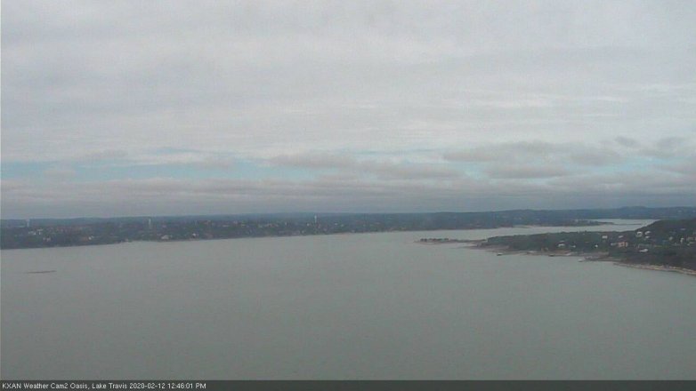 Lake Travis webcam, February 12, 2020 12:45 PM CT
