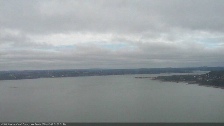 Lake Travis webcam, February 12, 2020 1:00 PM CT