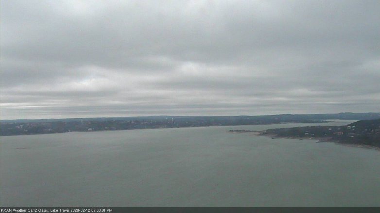 Lake Travis webcam, February 12, 2020 2:00 PM CT