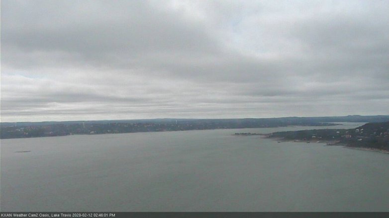 Lake Travis webcam, February 12, 2020 2:45 PM CT