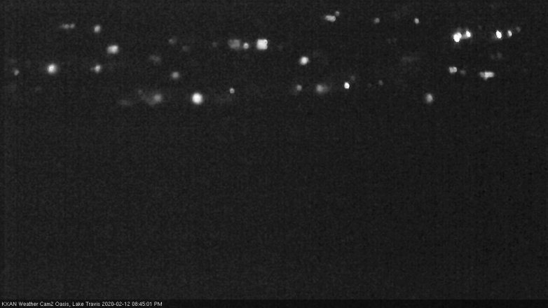 Lake Travis webcam, February 12, 2020 8:45 PM CT