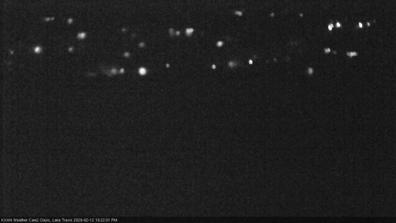 Lake Travis webcam, February 12, 2020 10:25 PM CT